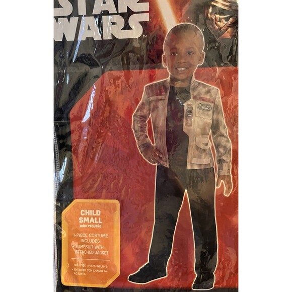 Star Wars The Force Awakens Finn Costume Small 4-6 Years Kids Boys Size NEW - Picture 1 of 5
